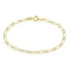 Bracelet Esra Maille Alternee 1/3 Or Jaune