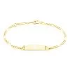 Bracelet Identité Bartolomee Maille Alternee 1/3 3 Or Jaune
