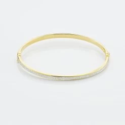 Bracelet Jonc Karama Or Bicolore