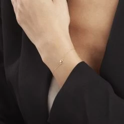 Bracelet Or Jaune Mesia -Bijouterie primée. B3BF2W0424 model0