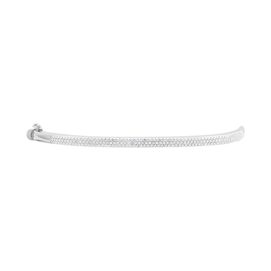 Bracelet Jonc Posie Or Blanc Diamant 4 Bracelet Jonc Posie Or Blanc Diamant – Image 2