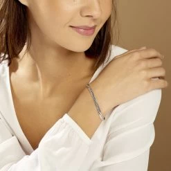 Bracelet Izel Maille Anglaise Or Blanc 10 Bracelet Izel Maille Anglaise Or Blanc -Bijouterie primée. B3BFBW0301 model0