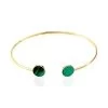 Bracelet Jonc Heida Or Jaune Malachite -Bijouterie primée. B3BFJAV025 master
