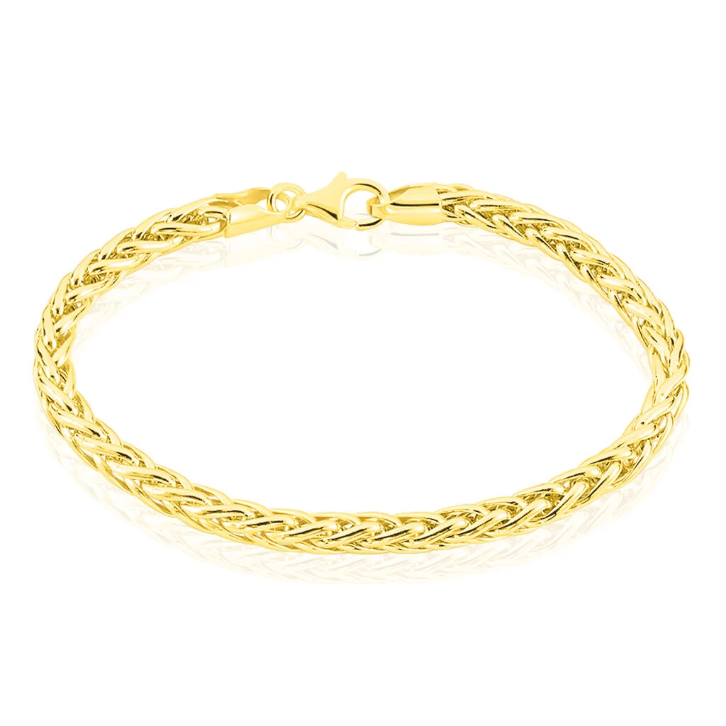 Bracelet Jayna Maille Palmier Or Jaune 3 Bracelet Jayna Maille Palmier Or Jaune