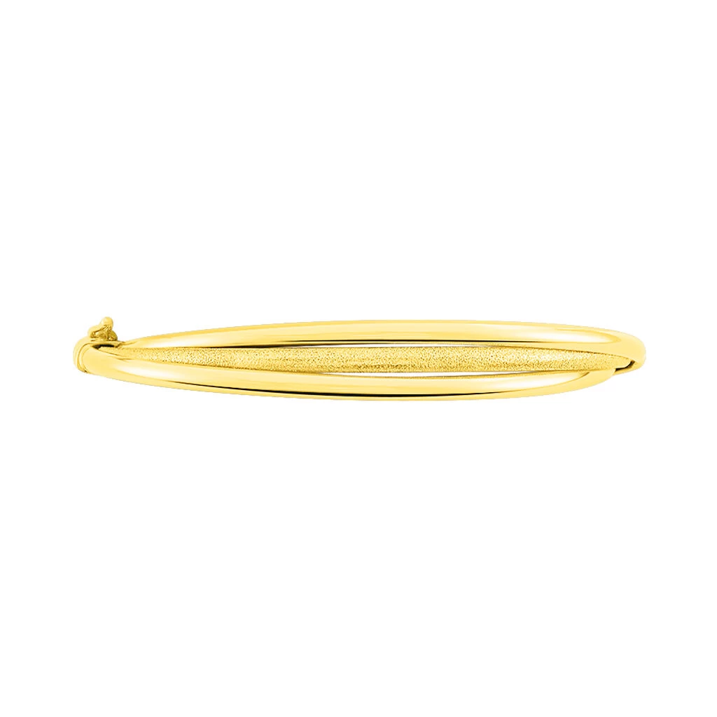 Bracelet Jonc Claudie 3 Fils Entrelaces Or Jaune 5 Bracelet Jonc Claudie 3 Fils Entrelaces Or Jaune – Image 3
