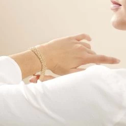 Bracelet Emiliana Or Jaune -Bijouterie primée. B3BFJW0678 model1