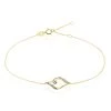 Bracelet Eye Or Jaune Oxyde De Zirconium