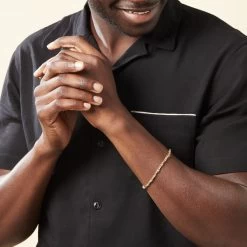 Bracelet Carlo Maille Marine Ronde Or Bicolore -Bijouterie primée. B3BH2W0007 model1