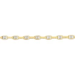 Bracelet Carlo Maille Marine Ronde Or Bicolore -Bijouterie primée. B3BH2W0007 view1