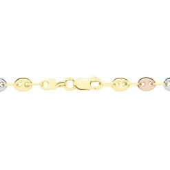 Collier Dami Maille Grain De Cafe Or Tricolore 10 Collier Dami Maille Grain De Cafe Or Tricolore -Bijouterie primée. B3CF3W0320 view3 1
