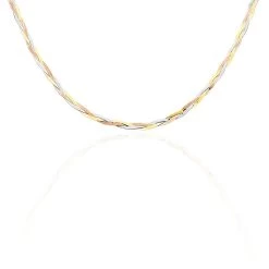 Collier Adeniseae Or Tricolore -Bijouterie primée. B3CF3W0363 view1