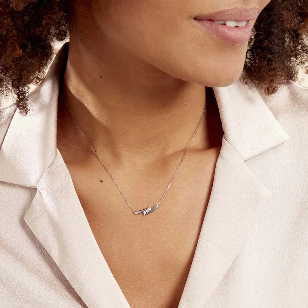 Collier Galya Or Blanc Diamant 5 Collier Galya Or Blanc Diamant – Image 3