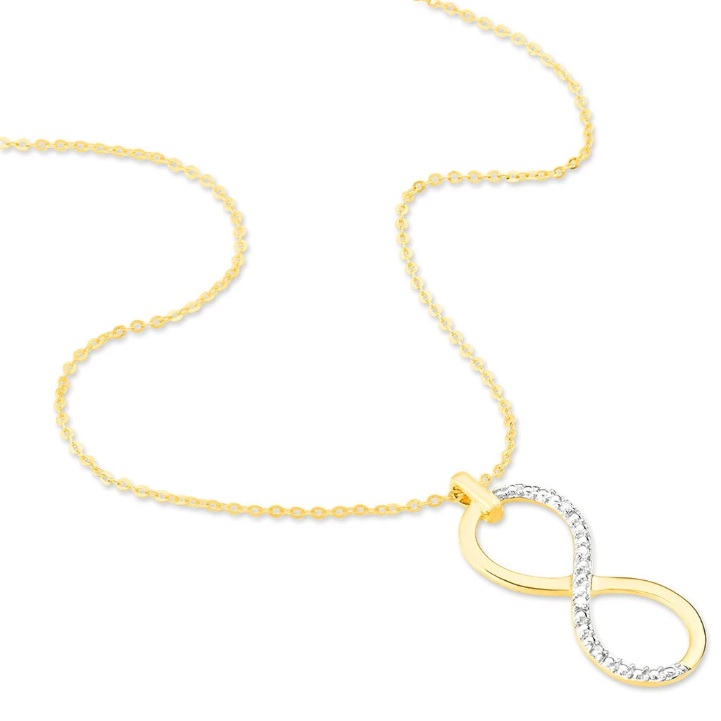Collier Infino Or Jaune Diamant 4 Collier Infino Or Jaune Diamant – Image 2