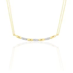 Collier Or Jaune Diamant