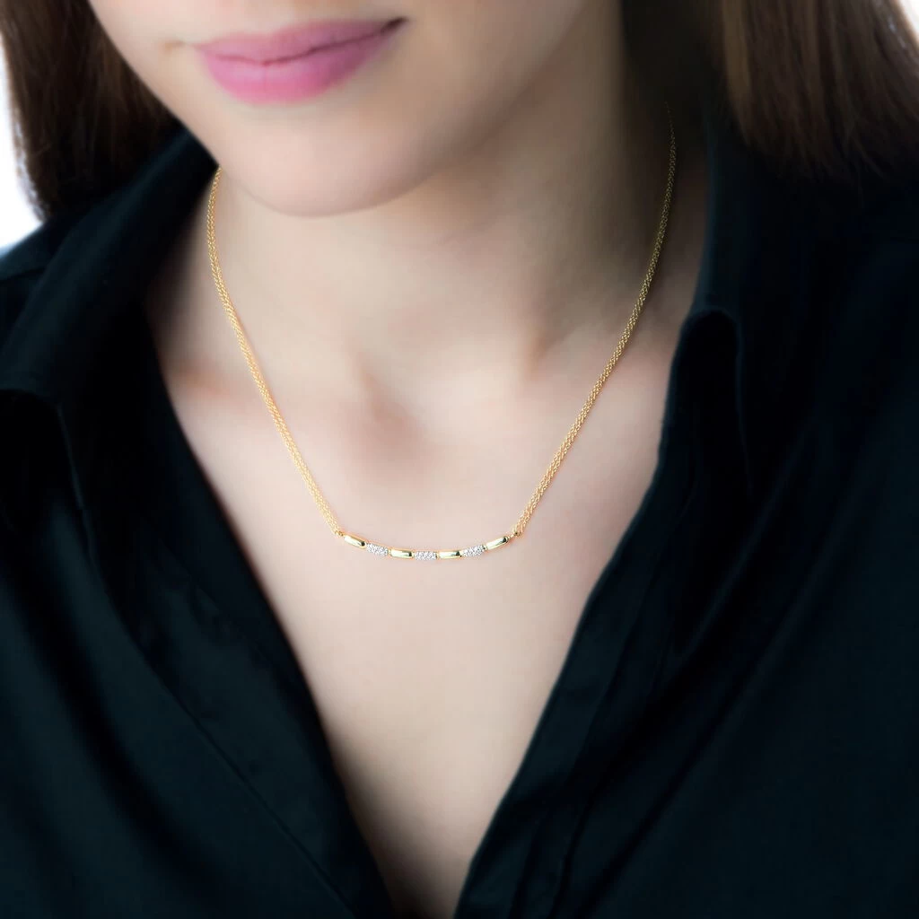 Collier Or Jaune Diamant 5 Collier Or Jaune Diamant – Image 3