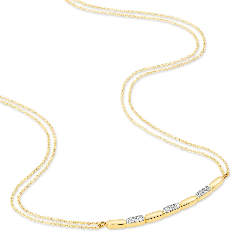 Collier Or Jaune Diamant 4 Collier Or Jaune Diamant – Image 2