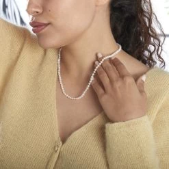 Collier Baroque Or Jaune Perle De Culture -Bijouterie primée. B3CFJU2001 model0