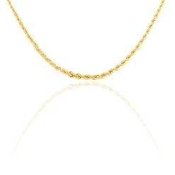 Collier Jerry Danilo Maille Corde Or Jaune