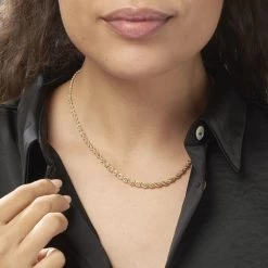 Collier Jerry Danilo Maille Corde Or Jaune -Bijouterie primée. B3CFJW006R model0
