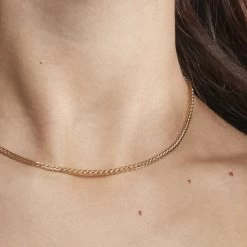 Chaîne Jayna Maille Palmier Or Jaune -Bijouterie primée. B3CFJW006X model1