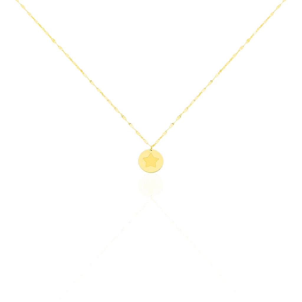 Collier Elynna Etoile Or Jaune 3 Collier Elynna Etoile Or Jaune