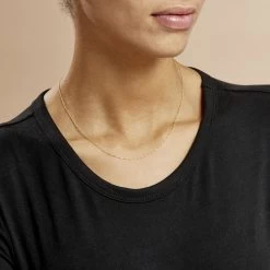 Chaîne Alicianeae Maille Singapour Or Jaune -Bijouterie primée. B3CFJW0836 model0