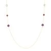 Collier Sautoir Or Jaune Rhodolite Et Amethyste Et Topaze -Bijouterie primée. B3CFJXS165 master