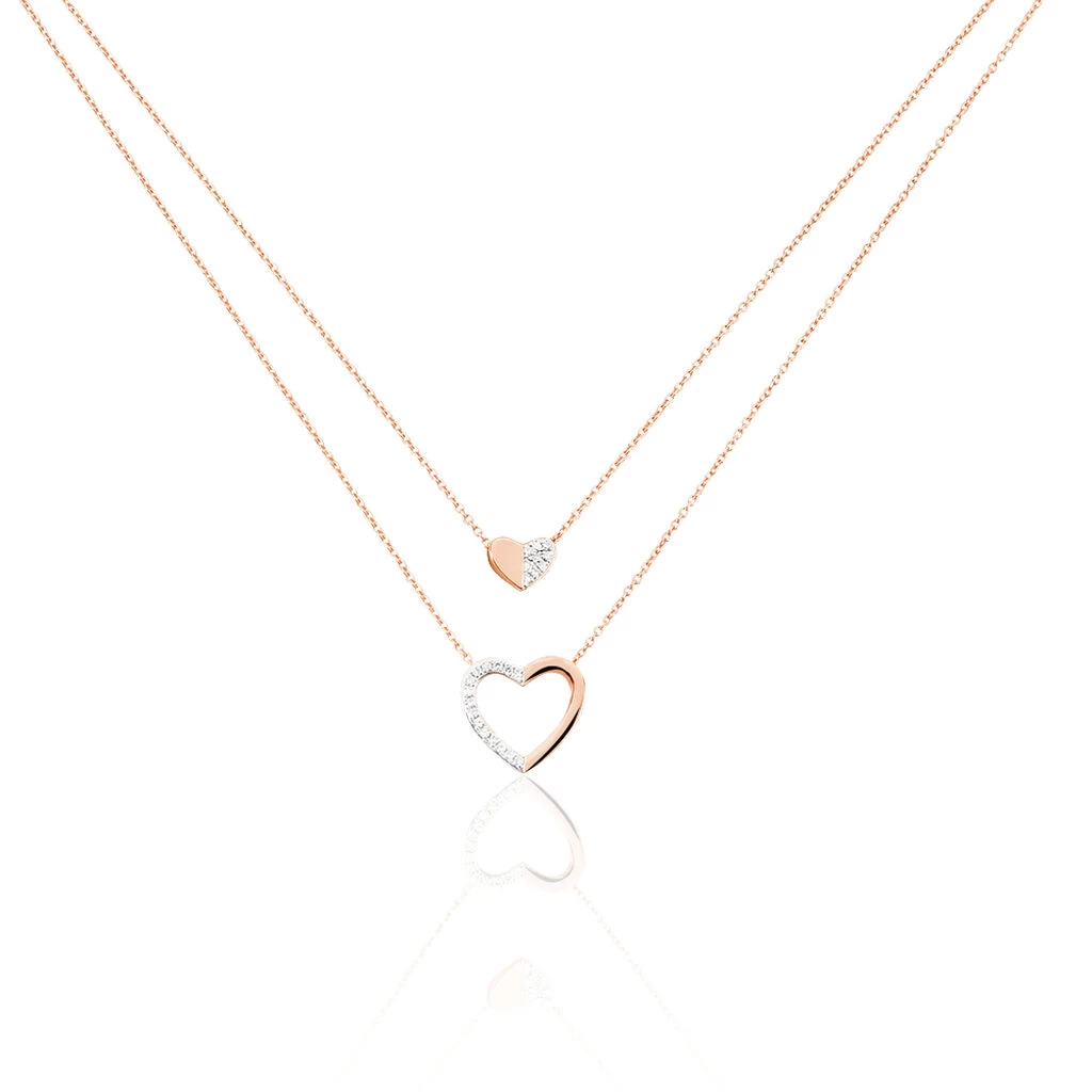 Collier Emilia Or Rose Diamant 3 Collier Emilia Or Rose Diamant