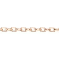 Bijouterie primée. 28 Chaîne Miniarae Maille Forçat Diamantée Or Rose