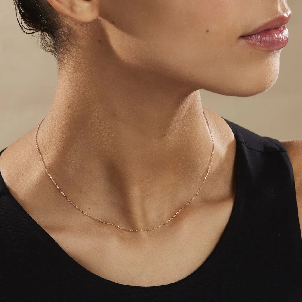 Chaîne Igoa Maille Forçat Diamantee Or Rose 6 Chaîne Igoa Maille Forçat Diamantee Or Rose – Image 4
