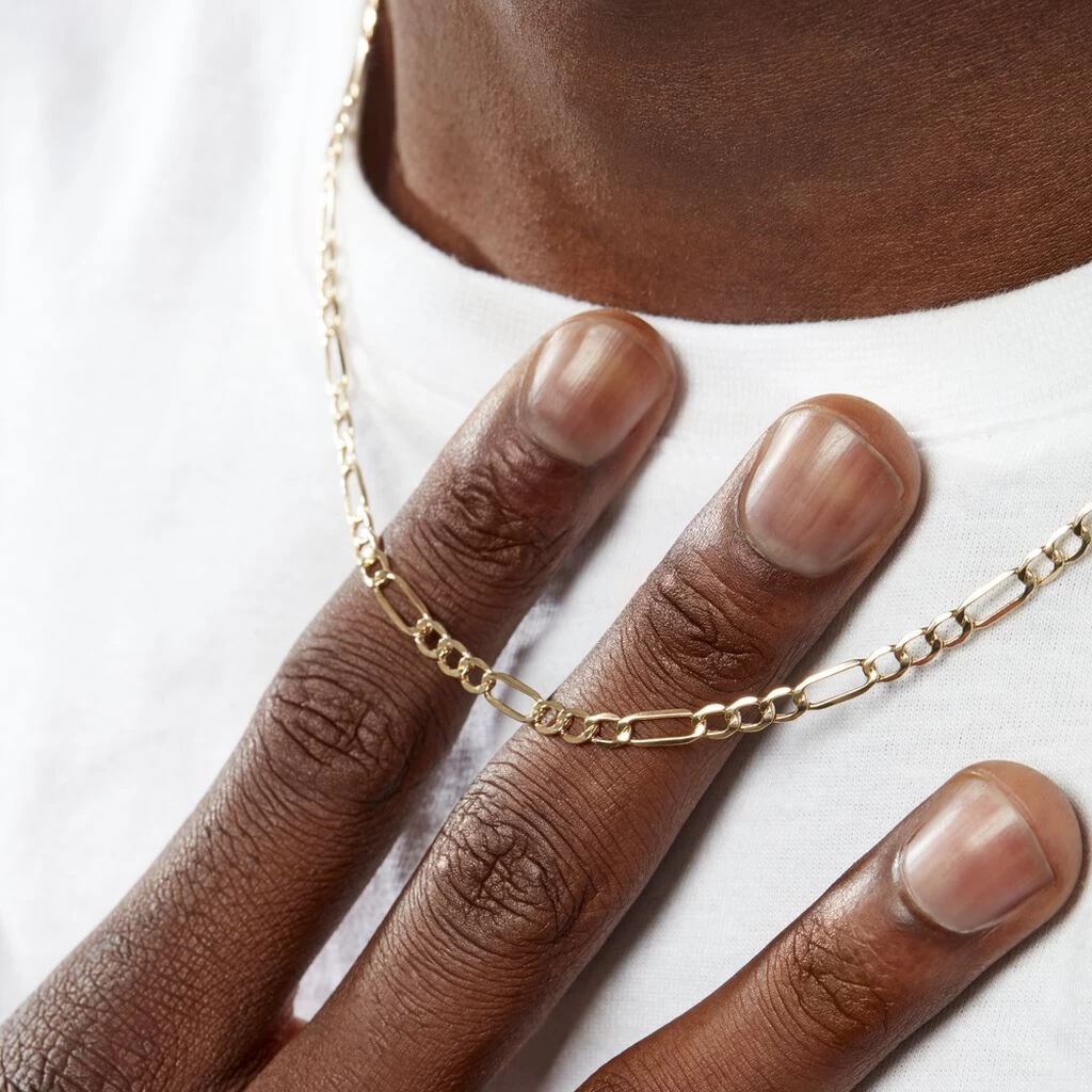 Chaîne Allaoui Maille Alternée 1/3 Or Jaune 6 Chaîne Allaoui Maille Alternée 1/3 Or Jaune – Image 4