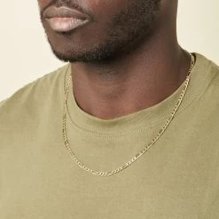 Chaîne Allaoui Maille Alternée 1/3 Or Jaune 11 Chaîne Allaoui Maille Alternée 1/3 Or Jaune -Bijouterie primée. B3CHJW0017 model2