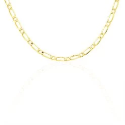 Chaîne Ophelio Maille Alternee 1/1 Or Jaune -Bijouterie primée. B3CHJW0020 view1