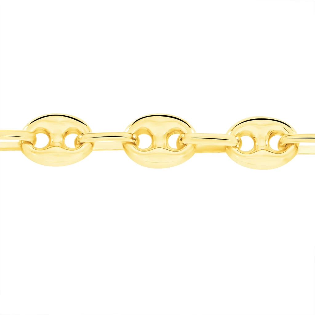 Collier Or Jaune Maille Grain De Café 3 Collier Or Jaune Maille Grain De Café