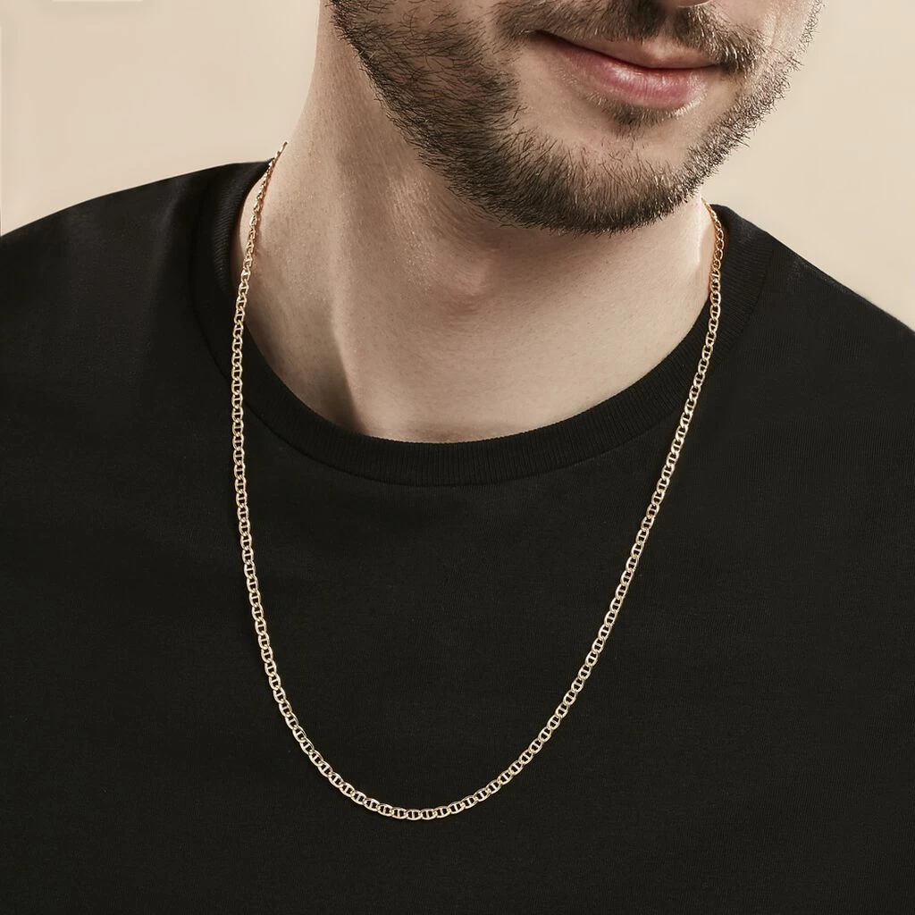 Collier Capucin Maille Marine Or Jaune 6 Collier Capucin Maille Marine Or Jaune – Image 4