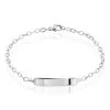 Bracelet Identité Gaspardine Maille Forçat Or Blanc -Bijouterie primée. B3IEBW0547 master