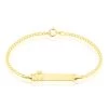 Bracelet Identité Etheline Maille Gourmette Or Jaune