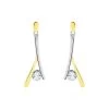 Boucles D'oreilles Pendantes Madli Or Bicolore Topaze -Bijouterie primée. B3OF2TB001 master