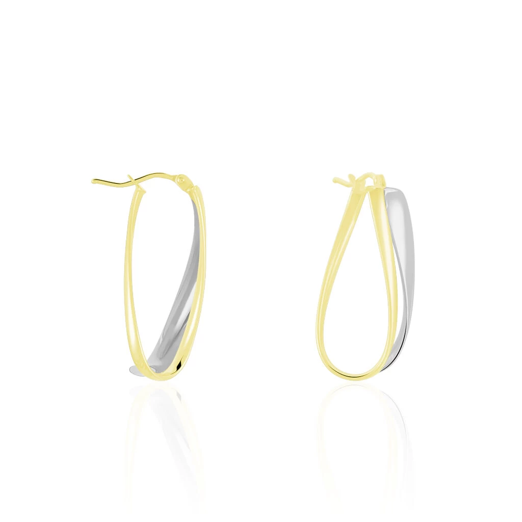 Créoles Ayliz Or Bicolore 3 Créoles Ayliz Or Bicolore