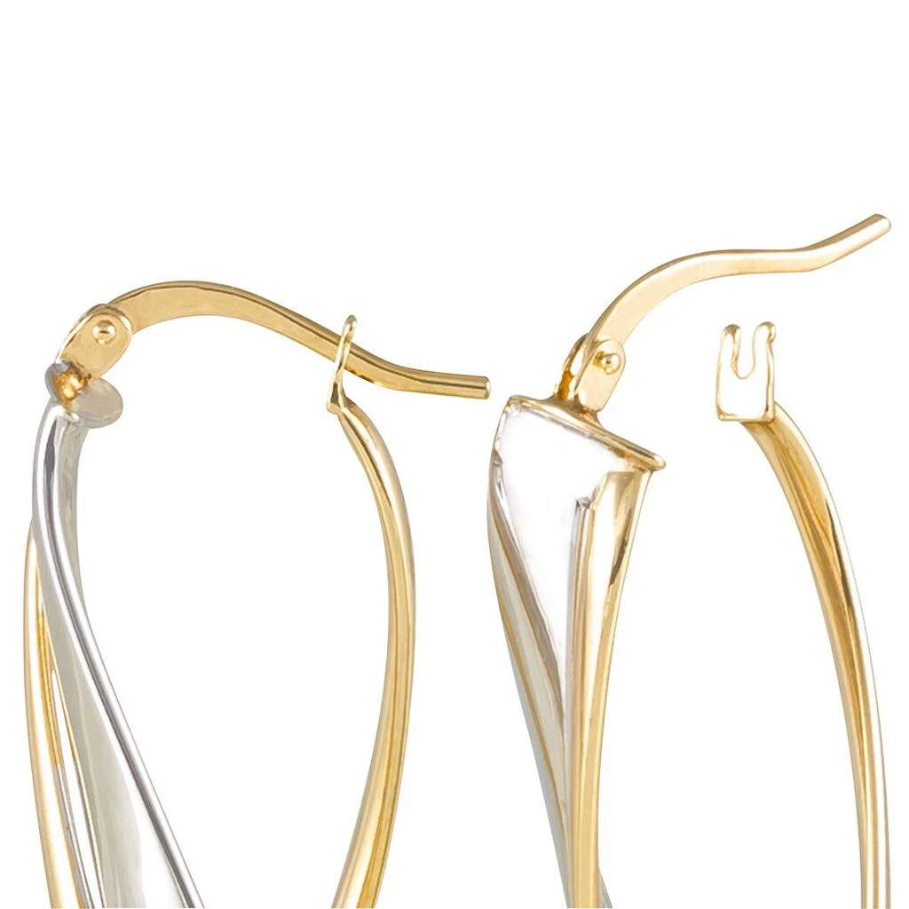 Créoles Ayliz Or Bicolore 6 Créoles Ayliz Or Bicolore – Image 4