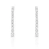 Boucles D'oreilles Puces Riviera Or Blanc Diamant