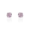 Boucles D'oreilles Puces Or Blanc Oxydes De Zirconium -Bijouterie primée. B3OFBZS003 master