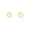 Boucles D'oreilles Puces Syrena Or Jaune Diamant -Bijouterie primée. B3OFJDW593 master