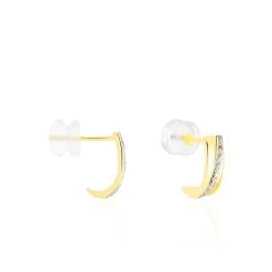 Créoles Timira Or Jaune Diamant