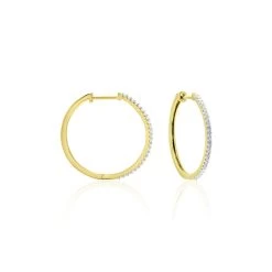 Creoles Or Jaune Aryanna Diamants