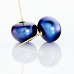 Boucles D'oreilles Puces Micaelle Teintees Or Jaune Perle De Culture 9 Boucles D'oreilles Puces Micaelle Teintees Or Jaune Perle De Culture -Bijouterie primée. B3OFJUN014 view2