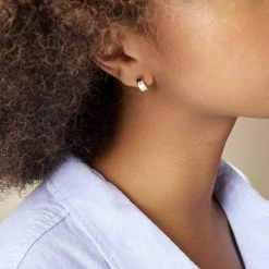 Créoles Michaelina Or Jaune -Bijouterie primée. B3OFJW003D model1