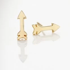 Boucles D'oreilles Puces Or Jaune Gnazi -Bijouterie primée. B3OFJW007Y view2