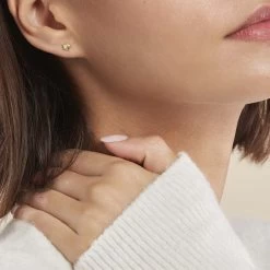 Boucles D'oreilles Puces Alphonsine Etoile Or Jaune -Bijouterie primée. B3OFJW00CN model0