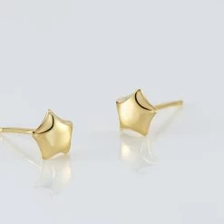 Boucles D'oreilles Puces Alphonsine Etoile Or Jaune -Bijouterie primée. B3OFJW00CN view2